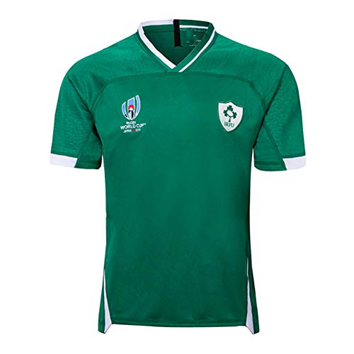 Camiseta De Rugby Copa del Mundo De Japón 2019 Irlanda Local Y Visitante Camiseta De Jersey De Algodón De Rugby S-3XL Home-M
