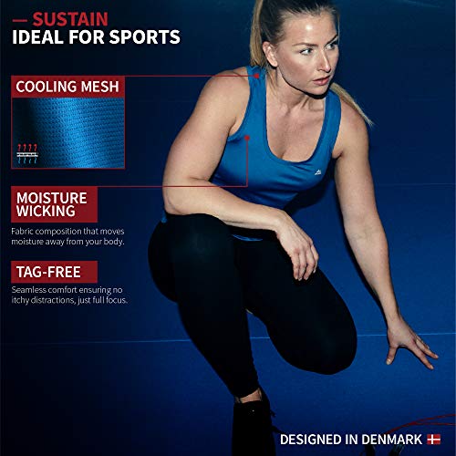 Camiseta Deportiva sin Mangas para Mujer, Pack de 1, Camiseta Suelta Racerback con Espalda Descubierta para el Gimnasio, Hacer Ejercicios, Correr, Yoga (Negro/Logo Negro Oversize, Medium)