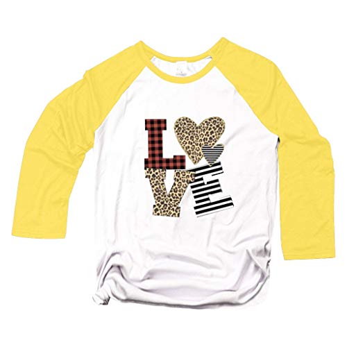 Camiseta día de San Valentín de Mujer y Hombre,ZODOF Camiseta Manga Corta Mujer Verano t-Shirts Impresión del corazón del Amor Cuello Redondo Camiseta Tops floryday Blusas Elegantes