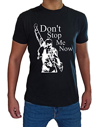 Camiseta Freddie Mercury Queen Fan Art Hombre Niño Don't Stop Me Now Grupos de Rock, 12-14 Años