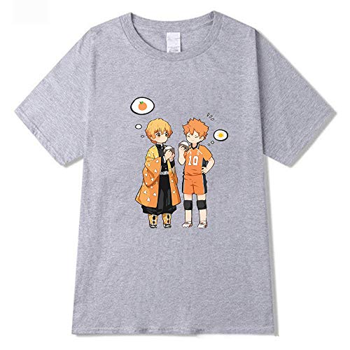 Camiseta Haikyuu de Anime japonés para Mujer, Camiseta Harajuku Shoyo Hinata, Camiseta con gráfico de Dibujos Animados Kimetsu Demon Slayer, Camiseta Femenina