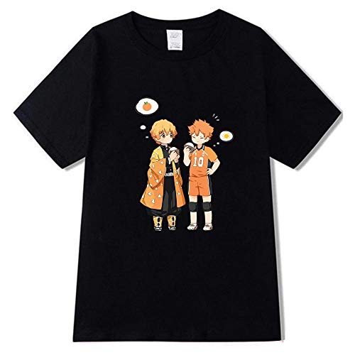 Camiseta Haikyuu de Anime japonés para Mujer, Camiseta Harajuku Shoyo Hinata, Camiseta con gráfico de Dibujos Animados Kimetsu Demon Slayer, Camiseta Femenina