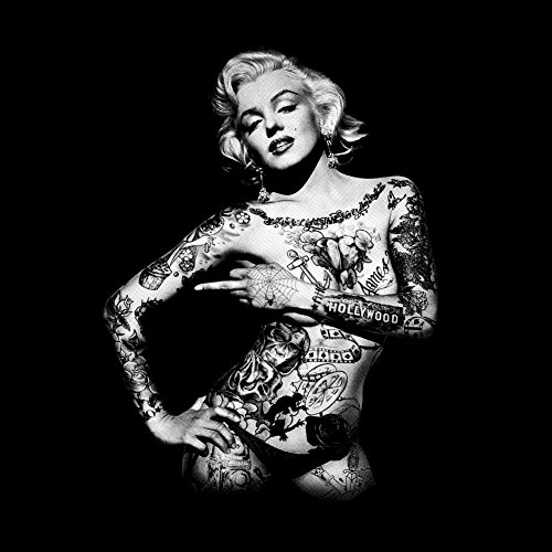 Camiseta Marilyn Monroe Tattoo Pin Up Mujer Negra L