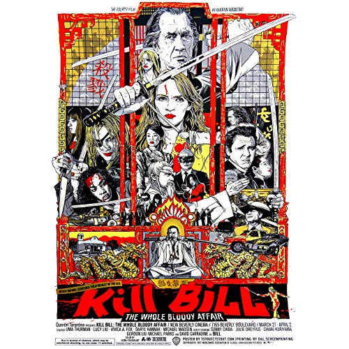 Camiseta Mujer Cine Kill Bill, UMA Thurman. Quentin Tarantino (Blanco, L)