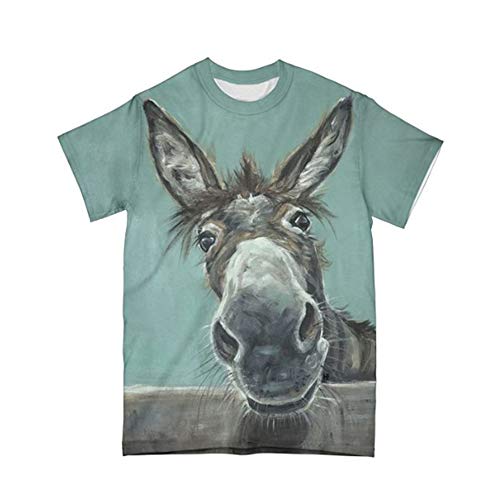 Camisetas Divertidas para Mujer, Gatos Coloridos, Conejo, Zorro, Burro, pez, Perro, Estampado, Inspirada, Chicas Adolescentes, Camisetas, Tops S-XXXL