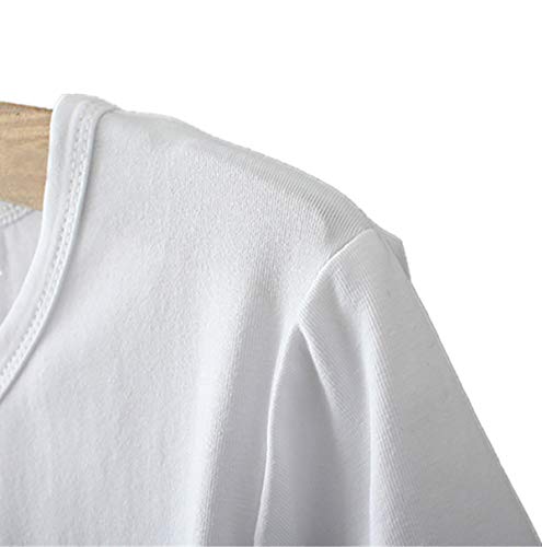 Camisetas Graciosas Mujer Manga Corta Cuello Redondo Camiseta Divertida Mujer Oversize Talla Grande Camisas Estampadas Mujer Camisetas Anchas Largas de Mujer Tops Camisa Larga Blusas Casual Suelta XL