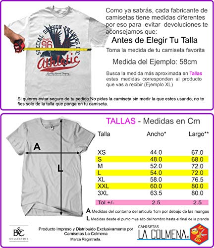 Camisetas La Colmena 213-Camiseta Popeye Ali (S, Blanco)