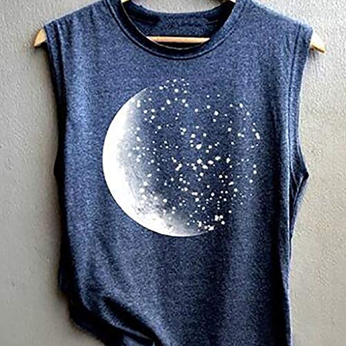 Camisetas para Mujer,Riou Sexy Halter sin Mangas Boho Camisola Top de Mujer con Estampado Casual Camisa de Verano Moda 2019 Barata Blusa Tops para Primavera Verano