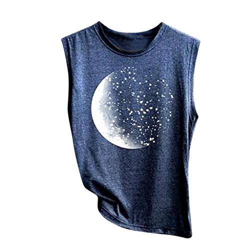 Camisetas para Mujer,Riou Sexy Halter sin Mangas Boho Camisola Top de Mujer con Estampado Casual Camisa de Verano Moda 2019 Barata Blusa Tops para Primavera Verano