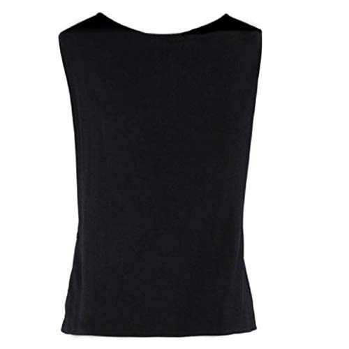 Camisetas sin Mangas Mujer,SHOBDW Sexy Verano Atrapasueños Impreso Sin Mangas Hombro Frío Hueco hacia Fuera Suelta Crop Tank Tops Camiseta Blusa Camiseta para Mujeres(Negro,L)
