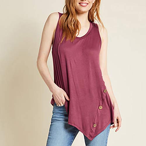 Camisola Mujer Verano Strappy Cuello en V Ata para Arriba Tanques Tops Chaleco Blusa Cultivar Cami Tipo C