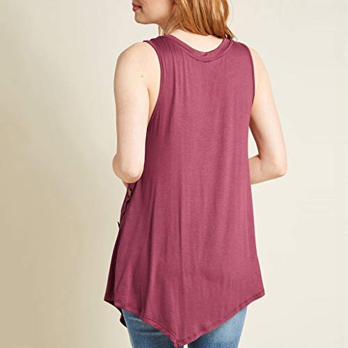 Camisola Mujer Verano Strappy Cuello en V Ata para Arriba Tanques Tops Chaleco Blusa Cultivar Cami Tipo C