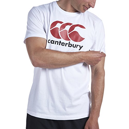 Canterbury CCC Logo Camiseta, Hombre, Blanco (White/Red/Black), 3XL