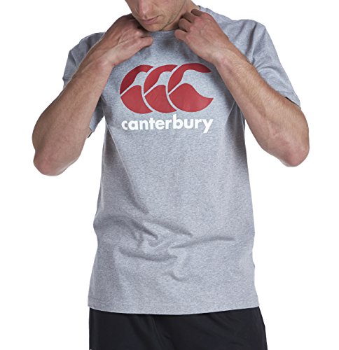 Canterbury CCC Logo Camiseta, Uomo, Gris Marga clás, M