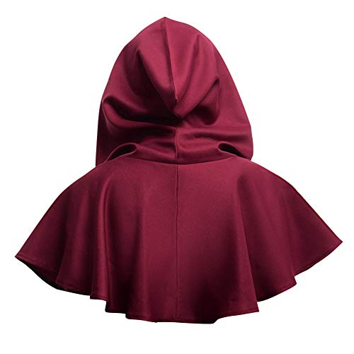 Capa con capucha, unisex, para Halloween, carnaval, Navidad, perlerina de bruja, vampiro, listo para abrir, vestido medieval, princesa, príncipe, poncho con capucha sotana, disfraz de disfraz, cosplay