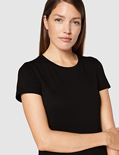CARE OF by PUMA Camiseta de algodón con cuello redondo para mujer, Negro (Black), 42, Label: L