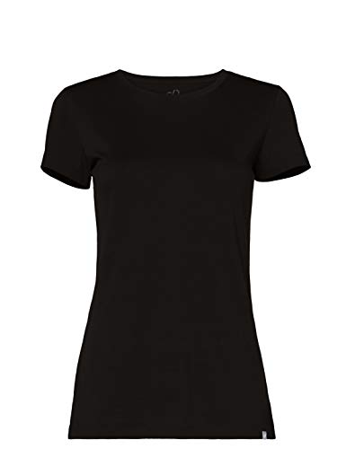CARE OF by PUMA Camiseta de algodón con cuello redondo para mujer, Negro (Black), 42, Label: L