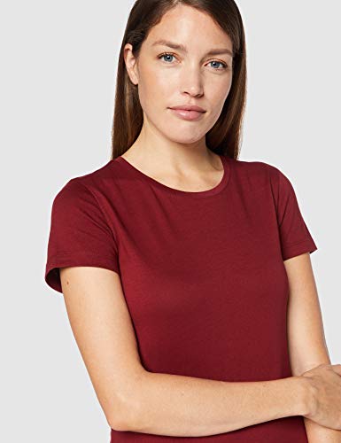 CARE OF by PUMA Camiseta de algodón con cuello redondo para mujer, Rojo (Red), 38, Label: S