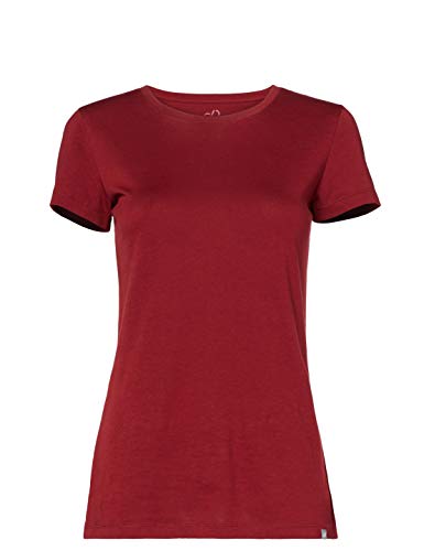 CARE OF by PUMA Camiseta de algodón con cuello redondo para mujer, Rojo (Red), 38, Label: S