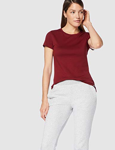 CARE OF by PUMA Camiseta de algodón con cuello redondo para mujer, Rojo (Red), 38, Label: S
