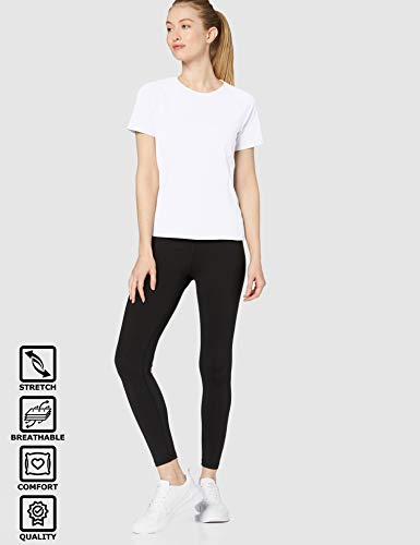 CARE OF by PUMA Camiseta de entrenamiento de manga corta para mujer, Blanco (White), 38, Label: S