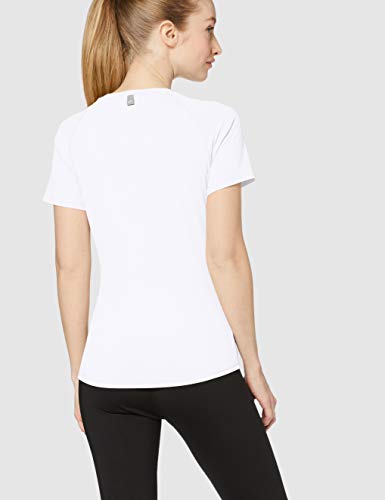 CARE OF by PUMA Camiseta de entrenamiento de manga corta para mujer, Blanco (White), 38, Label: S