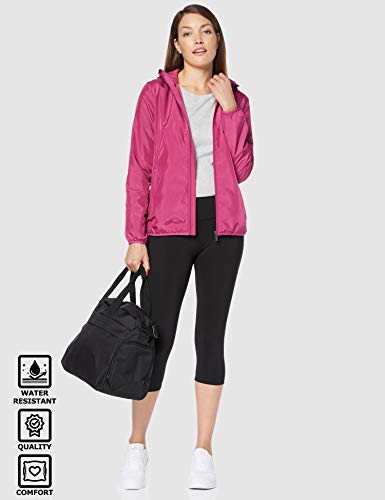 CARE OF by PUMA Chaqueta Cortavientos Impermeable para Mujer, Rosa (Pink (magenta)), 40, Label: M