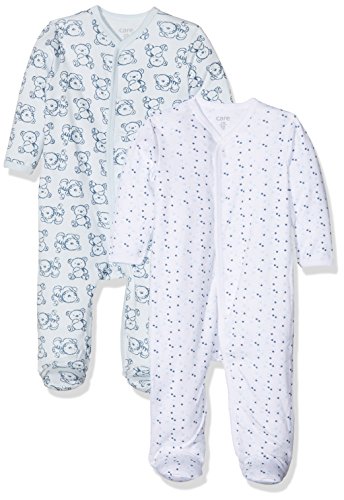 Care Pijama para Bebé Niño, Pack de 2 Blau (Light blue 700) 9 meses (Talla del fabricante: 74)