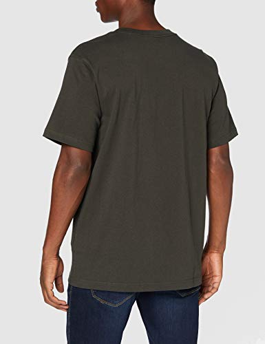 Carhartt Core Logo Workwear Short-Sleeve T-Shirt Camiseta, Peat, XL para Hombre