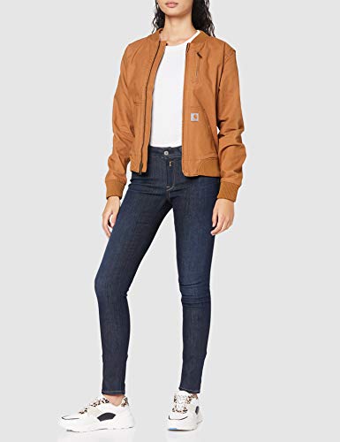 Carhartt Crawford Bomber Jacket Chaquetas, Brown, L Regular para Mujer