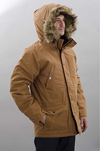 Carhartt Trapper Parka Chaqueta Deportiva, Marrón (Hamilton Brown/Black HZ), Small para Hombre