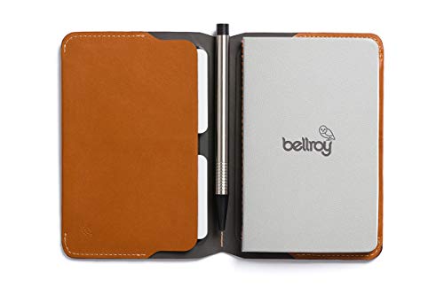 Cartera de piel Bellroy para hombre Notebook Cover Mini, Caramel