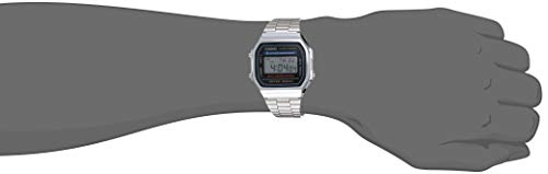 Casio Reloj con Correa de Acero Inoxidable A168WA-1A