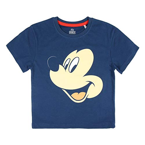 Cerdá Pijama Corto Algodón Mickey Conjuntos, Azul (Azul C03), 4 años para Niños