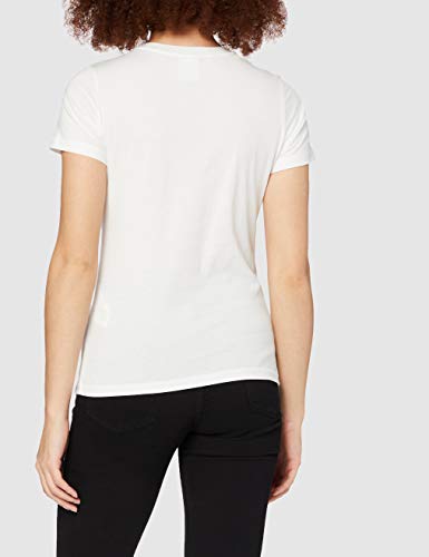 Champion Mujer - Camiseta Classic Logo - Blanco, XL