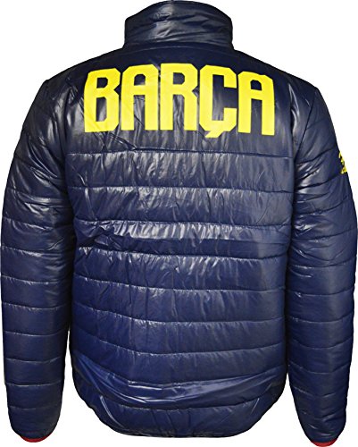 Chaqueta acolchada del Barça para hombre - Colección oficial FC Barcelona - Talla adulto, Hombre, azul marino, medium