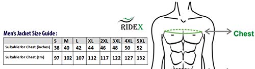 Chaqueta de motorista Hivis CJ7 para hombre, impermeable, de Ridex Amarillo Yellow, Black XX-Large