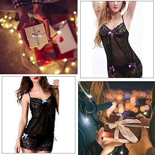 CheChury Mujer Sexy Semi Transparente Ajustado Lencería Erótica Escotado por Detrás Lace Babydoll Ropa Interior Picardias Mujer Sexy