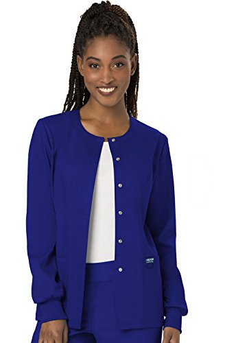 Cherokee Chaqueta de calentamiento frontal a presión para mujer - azul - Small