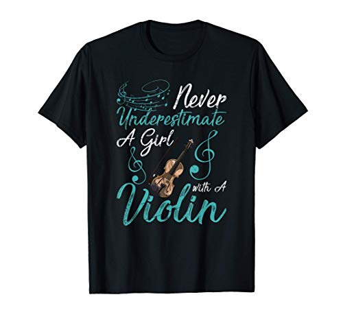 Chica Violinista Regalo Divertido Mujeres Música Violín Camiseta