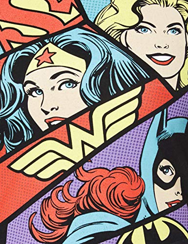 CID DC Originals-Heroine Pop Art Camiseta, Negro (Negro), M para Mujer