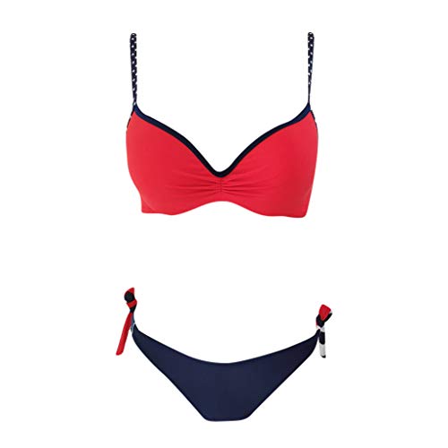 Cinnamou Trajes de Baño de Tres Piezas para Mujer/Bikinis Mujer 2019 Push Up con Relleno/Conjunto Ropa de Baño de Tops de Bikini y Tangas