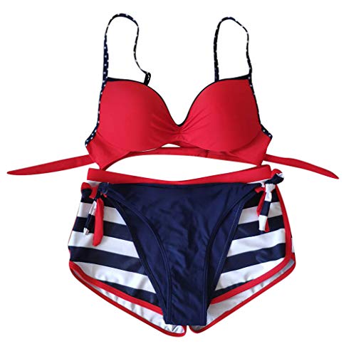 Cinnamou Trajes de Baño de Tres Piezas para Mujer/Bikinis Mujer 2019 Push Up con Relleno/Conjunto Ropa de Baño de Tops de Bikini y Tangas