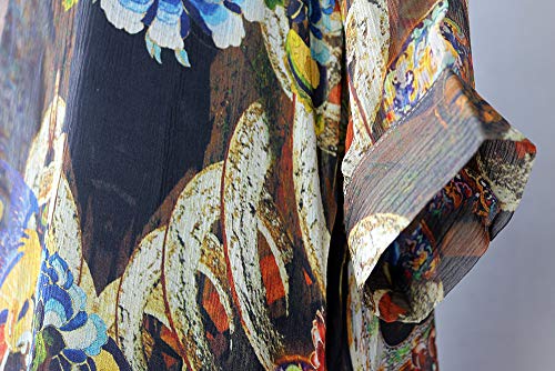 CISULI 100 % seda para mujer, camiseta de verano de gasa de seda, blusa para mujer 01 XXL