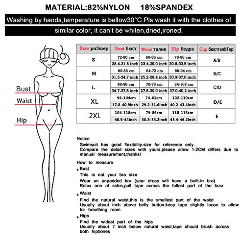 cjixnji Bikini Parte Inferior De la Mujer Sexy Bikini Braguitas de Bikini de Talle Alto Sexy para Mujer Shorts de baño Tanga Bañador Beachwear Swimsuit Swimwear (L)