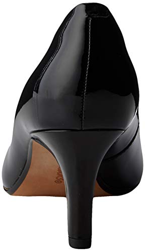 Clarks Illeana Tulip, Zapatos de Vestir par Uniforme Mujer, Pat Negro, 41 EU