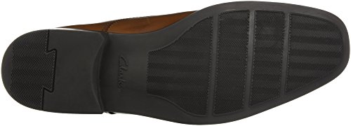Clarks Tilden Walk, Zapatos de Cordones Derby Hombre, Marrón (Dark Tan Leather-), 44 EU