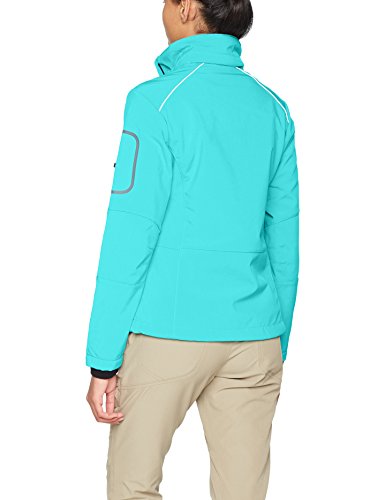 CMP Softshell Chaqueta, Mujer, Turquesa (Curacao/Bitter), 2XL (Talla Fabricante: 52)