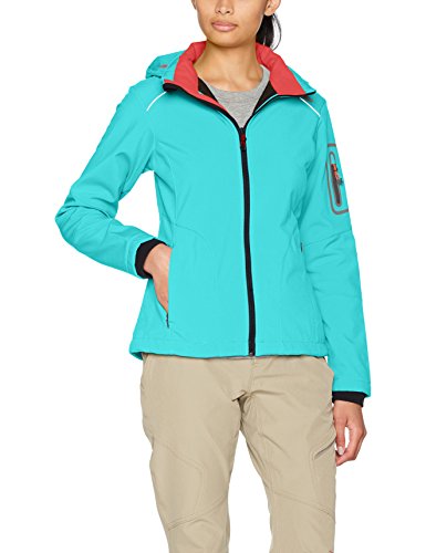 CMP Softshell Chaqueta, Mujer, Turquesa (Curacao/Bitter), 2XL (Talla Fabricante: 52)