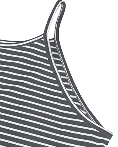 CNFIO - Maxivestido largo de tirantes para mujer, estilo suelto informal para verano, vestido de playa